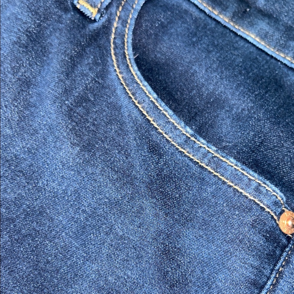 Jcrew size 10 30 Dark wash 10" high rise toothpick stretch Blue Jeans - Picture 10 of 12